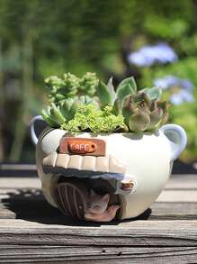 1pc Art Abstract Figure Vase Ornaments - Suitable For Home, Hotel, Restaurant Tabletop And Entrance Decoration And Hydroponics Of Flowers And Green Plants, Can Be Used For All Seasons, Home Decoration, Dressing Table, Vase, Centerpiece, Tabletop Decoration