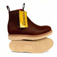 BOTINES DE TRABAJO LIGEROS MUY RESISTENTES SUELA POLIURETANO - Café - Ver 4