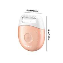 Kemei 科美 KM-3213 电动脱毛器 | 无痛亲肤 | USB 充电 | IPX5 防水 | 适用于身体/面部/细毛 | 便携式设计,不锈钢材质 - 彩色 - 查看 6