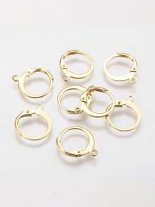 20/50 Pcs Earring Hooks, Earring Findings, Leverback Earrings, Ear Wires, Ear Hooks - Suitable For Men And Women, For Earring Making, Gold And Silver Colors