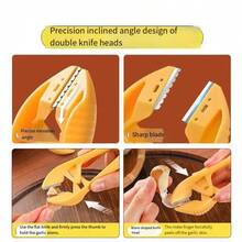 2 件套大蒜剥皮器套装，手动剥蒜器蒜瓣器切蒜器剥皮工具，适合家庭和商业使用