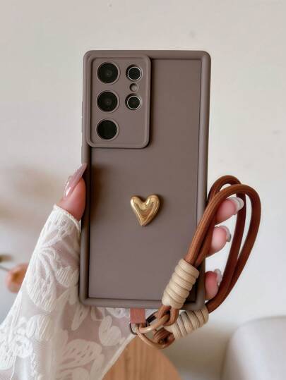 Najlepiej sprzedające się etui na telefon komórkowy do Samsunga Galaxy S25, S24, S24Plus/S24+, S24Ultra, S24FE, S20, S21, S22, S23. Urocze, jasnofioletowe etui na telefon z serduszkiem do 'a. Uchwyt i pasująca smycz. Wojskowa ochrona przed wstrząsami. Wodoodporne, odporne na upadki i zarysowania.