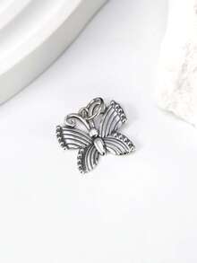 1 pieza de Charm de mariposa de plata de ley 925 único y sencillo para mujeres, joya fina hecha a mano, regalo