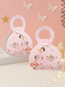 12 Stücke Geschenkboxen mit Henkel im Blumenfee-Design, Geschenkboxen aus Papier mit Blumenfee-Muster, Geschenkdekorationsboxen für Blumenfee-Geburtstagsfeiern, Geschenkverpackung für Feiertags-Feiern, Baby-Shower-Dekorationen, Gender-Enthüllungsdekorationen, Blumenfee-Themen-Party-Geschenkverpackungsbedarf, Hochzeitsdekoration, Party-Tisch-Geschenkdekorationsbedarf, Boxen für kleine Artikel, Küchen-Verpackungsbedarf, Party-Gastgeschenke