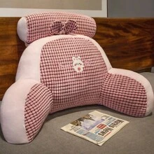 Samtiges Kopfteil-Kissen, Soft-Bag, Taillen-Schutzkissen, großer Rückenstütze, Schwangerschafts-Sofa-Kissen, Schlafsaal-Bett-Lesekissen, Taillen-Schutzkissen, Kissen, Lendenkissen Raumdekoration, ästhetische Raumdekoration, Wohndekoration, Wohnzimmer-Dekoration, Stuhl, Bürostuhl, Sitzkissen