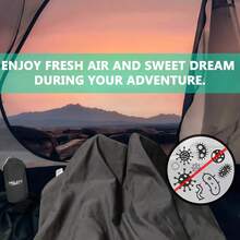 Frelaxy Sleeping Bag Liner, XL Travel Sheet &Amp; Camping Sheet For Backpacking, Hotel, Hostels &Amp; Traveling, Comfy &Amp; Easy Care, Full-Length Zipper/No Zipper - Dark Gray - No Zipper - View 7