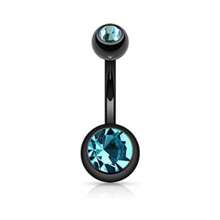 1/7/10pcs Stainless Steel 14G Low-Allergy Navel Rings, Unisex Body Piercing Jewelry