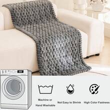 Mivnue Pet Couch Cover, Couch Covers For Dogs, Washable Dog Sofa Covers Couch Protector, Fuzzy Non Slip Couch Slipcover Pet Friendly (Brown, 27.6" X 59.1") - 灰色 - View 4