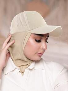 1pc Baseball Cap With Liner, Versatile Hat Headband, Suitable For Daily Wear - A - View 3