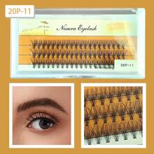 5 Styles C-Curl Cluster Lashes Kit - Hypoallergenic DIY Eyelash Extensions, Reusable Segmented Lashes For 3D Volume & Natural-Looking Layers, Easy To Apply For Beginners (Daily/Party Use)