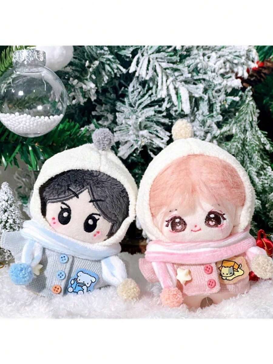 10cm Animal Series, Blue Puppy, Pink Kitten Clothes, 10cm Doll Costume Set, Only Selling Clothes, Not Dolls - Royal Blue - View 1