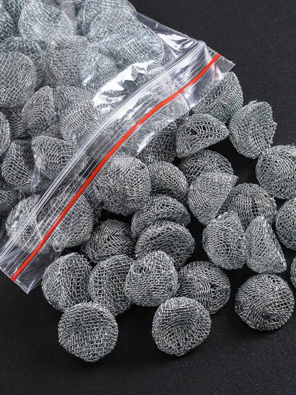 100pcs Pipe Accessories, Combustion Support Screen, Filter Screen, Anti Blocking Tennis Ball, Smoking Accessories, Consumables