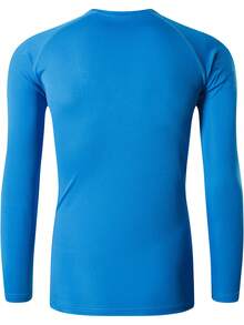 jeansian Áo thun dài tay cổ tròn chống tia UV Upf 50+ dành cho nam tập luyện mùa hè, nhanh khô, thích hợp cho các hoạt động ngoài trời như câu cá, leo núi và chạy bộ - Màu xanh lam - Xem 4