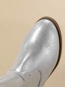 Kinder / Mädchen / Kinder Western Cowboy gestickte Spitze Zehen Low Heel Knöchel Mid Schaft Mode Stiefel