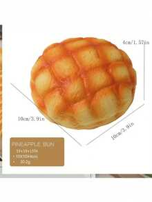 1 个柔软的模拟面包减压玩具，专为面包爱好者和减压时刻而设计，可挤压和玩耍，具有缓慢回弹的可爱减压毛绒玩具模拟食物面包、蛋糕，具有面包香气 Taba 软橡胶玩具 - 彩色 - 查看 14