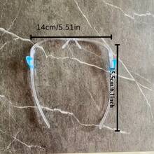 1pc Transparent Face Shield Mask, Splash Proof, Oil Proof, Cooking Protection, Mirror Frame + Shield Panel (1 Set) - Transparent - View 7