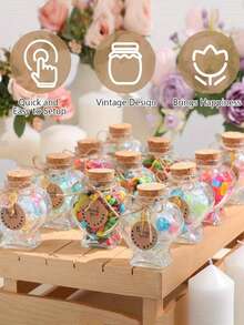 Custom Honeymoon Sand Jar Heart Bottle, Wedding Gifts Keepsake Honeymoon Gifts For Couple, Beach Holiday Keepsake Personalised Bottle With A Cork,Bridal Shower Gift, Wedding Gift, Engagement Gift, Honeymoon Gift, Party Gifts, With Hemp Rope And Label - Multicolor - View 7