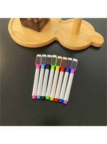 8pcs Magnetic Erasable Whiteboard Pen Set No Scratch And Easy To Wipe For Colorful Drawing And Sketching Back To School