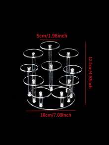 1 chiếc kệ nhiều tầng bằng Acrylic trong suốt đựng nước hoa, mỹ phẩm, đồ sưu tầm dạng hộp, giá để đồ đa năng - Trong sáng - Xem 7