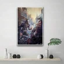 1 件《羞辱》游戏 X 帆布海报动作冒险艺术印刷品，适用于房间咖啡厅墙壁装饰，理想礼物可选框架 - 彩色 - 查看 30