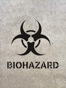 Reusable Biohazard Symbol Drawing Stencil - Durable Mylar Material Template For Wood, Walls, Art Projects - Easy To Clean, Versatile, And Long-Lasting Design Tool For Creative Minds - Single Piece - View 4