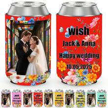 Adega personalizável com foto/texto personalizado, conjunto de abridor de garrafas, conjunto de porta-latas de cerveja, conjunto para Dia dos Pais, festa de aniversário, conjunto para despedida de solteiro, conjunto para casamento e festas de fim de ano.