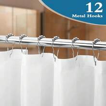 New Fowocu Funny Dog Shower Curtain Teal Blue Sea Ocean Waterproof Fabric Shower Curtains For Bathroom  Animal Octopus Starfish Turtle Anchor Fish Nautical Bath Curtain Dr (72''*72'') - 橘色1 72 英吋寬 x 72 英吋長(1 包) - 查看 3