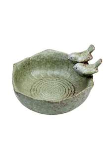 1pc Garden Bird Feeder, Bird Bath Bowl, Bird Bath Basin, Container Rack, Ceramic Fruit Plate, Bird Feeder, Aquarium