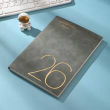 1 Pc 2026 English Planner Without Pen, Suitable For Office School Supplies, Back To School