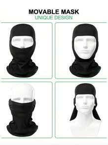 3 buc sau 1 buc mască de schi unisex în culoare solidă, husă pentru pălărie Balaclava, potrivită pentru utilizare zilnică, călătorii în aer liber, drumeții, schi, ciclism