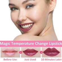 2 Pack Crystal Flower Jelly Lipstick,Magic Color Changing, PH Clear Temperature Lip Gloss/Balm,Long Lasting Nourishing Moisturizing Lip Stick (Set A) - Set H06 - View 4