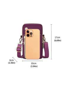 1pc Mini Crossbody Bag With Earphone Anti-Lost Strap,Small Shoulder Bag,Small Shoulder Bag With Earphone Jack,Crossbody Bag With Adjustable Shoulder Strap,Portable Coin Purse,Four Colors Available, Multi-Layer Crossbody Bag, Large Capacity,Very Suitable For Commuting, Traveling, Hiking And Other Occasions,Also A Great Choice For Various Holiday Gifts - Multicolor - View 6