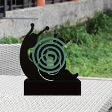 1 pièce Porte-bobine anti-moustique et brûleur d'encens en forme d'escargot - Design créatif en métal, convient pour la maison, le camping, le jardin, la méditation, le yoga et la décoration de spa - Utilisation intérieure/extérieure