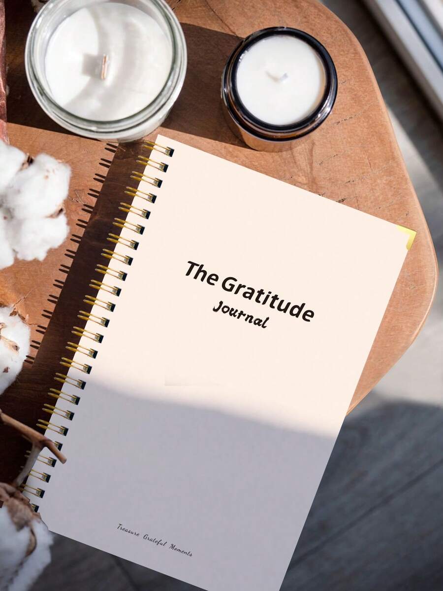 Trees 1 件快乐每日感恩日记 2025 +2 张贴纸，A5 彩色无日期每日感恩笔记本，用于肯定和反思，金色边角，学校和办公用品，送给朋友、家人、学校用品、返校的完美礼物 - 白色 - 查看 1