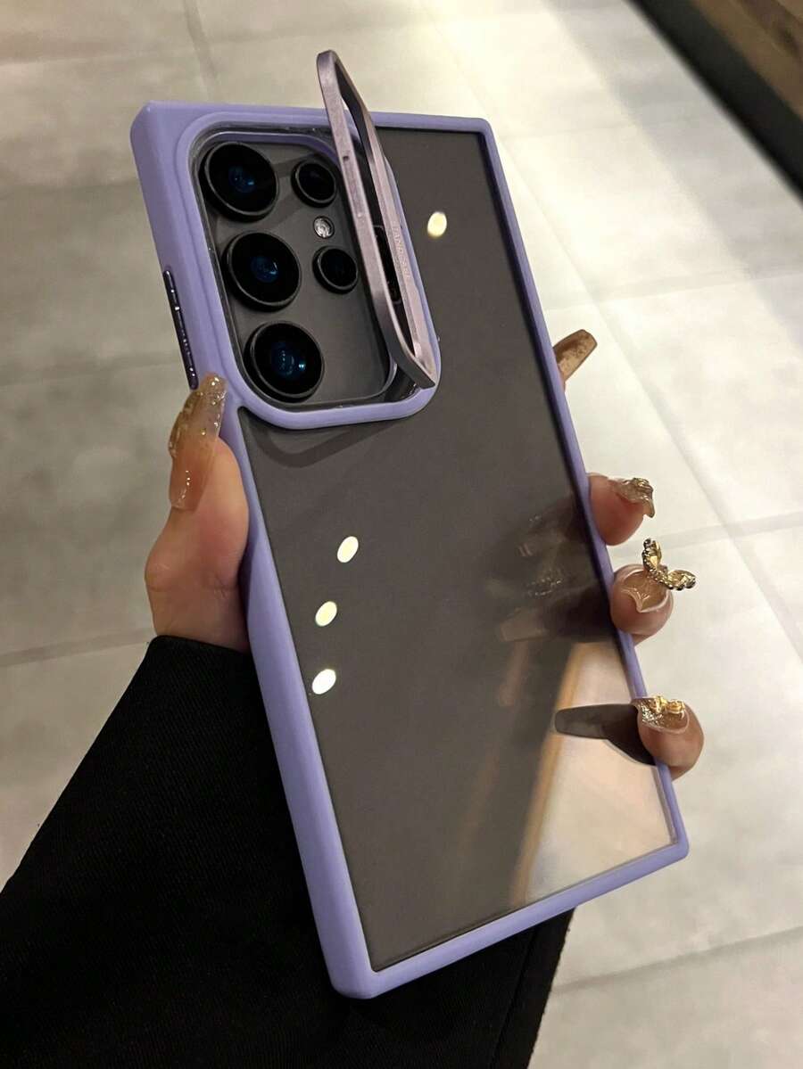 Transparent Acrylic Shockproof Protective Case With Hidden Business Lens Stand, Compatible With Samsung Galaxy S26 Ultra, S25, S24 Ultra, S22 Ultra, S23