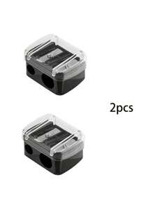 8/4/2pcs Makeup Pencil Sharpener, Lip Liner Pencil Sharpener, Eyebrow Pencil, Eyeliner Pencil Makeup Tool Sharpener, Eyeliner Pencil Sharpener, Double Hole Design, Excellent Material,Big & Small Hole Design, Easy To Use,Portable, Wide Application, Suitable For Beauty Salons, Nail Salons