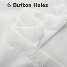 New Titanker Small Stall Shower Curtain Liner Washable, 36 X 72 Inches, White Fabric Stall Shower Liner With 2 Magnets, Waterproof RV Shower Liner Soft Lightweight Polyester, White - 白色 36 英吋寬 x 72 英吋長(1 包) - 查看 5