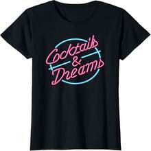 Ladies Designer T-Shirt Cocktails & Dreams Shirt T-Shirt.Jpg - Black - View 1
