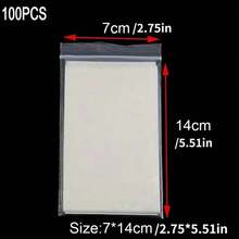 50/100pcs Carp Fishing PVA Bags Fast Dissolving Fishing Material Tackle Carp Bait Bags