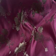 A Piece Of Brocade Silk Fabric With Floral Patterns, A High-Quality Material Suitable For Handcrafting. - Multicolor - View 12