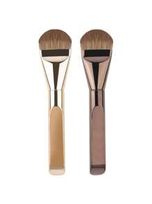 1/2/3/4 pezzi Pennelli per fondotinta, Pennello piatto ultra sottile per fondotinta, Pennello tondo per contouring del viso, Pennello piatto per contouring, Multiuso