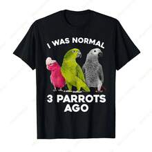 Cool Parrot Art Printed Shirt Men's And Women's Phoenix Head Parrot Aw T-Shirt Fashion Pure Cotton Breathable T Shirt - Black - View 1