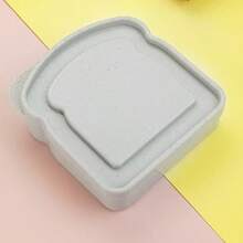 1pc Portable Wheat Straw Lunch Box, Bento Box, Sandwich Box, Food Storage Container For Toast, Bread And Sandwich, School Supplies, Back To School - Multicolor - View 13
