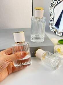 1pc 30ml/50ml/100ml High-End Glass Perfume Spray Bottle, Refillable Perfume Empty Bottle, Portable Travel Container, Home Decor, Fall Decor #Back To School Season