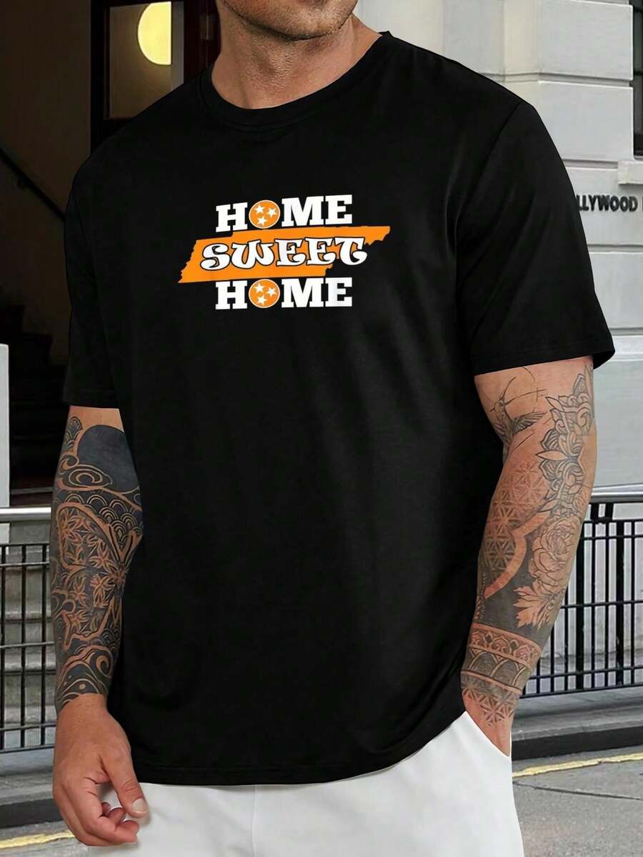 Camiseta de los Tennessee Volunteers - Camiseta negra unisex de manga corta - Ropa para el día del partido - Orgullo sureño - Camiseta cómoda de algodón para hombres y mujeres - Regalo para el marido - Perfecta para aficionados - Negro - Ver 1