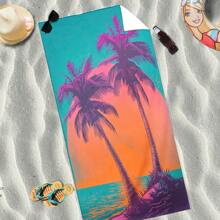 1pc Ultra-Fine Fiber Beach Towel, Suitable For Beach, Bathroom, Swimming, Quick-Drying, Absorbent, Lightweight