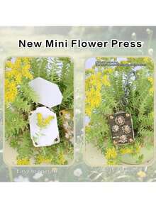 Juego mini de prensa de flores de metal | Herramienta DIY para prensar especímenes vegetales, un imprescindible para artesanías artísticas, un regalo creativo para entusiastas de las plantas y la artesanía