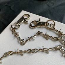 1Pc Punk Thorns Wire Barbed Trousers Long Waist Chain Hippop Grunge Goth Women Men Pants Jeans Accessories