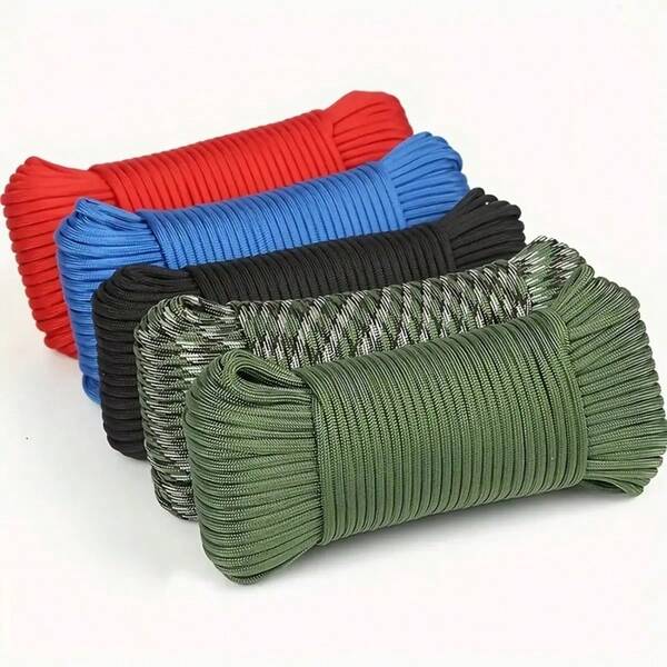 3/16/31m 4mm 7 Stand Cores Polyester Tent Rope For Lanyard Clothesline DIY Bracelets Rope, Outdoor Activities