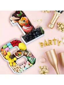 Digital Candy Cake Decoration Box, Birthday Number Balloon Box, Digital Mosaic, Suitable For Birthday Desktop Decoration, Wedding Desktop Arrangement, Party Decoration And Other Occasions Mother's Day Graduation - White - View 22